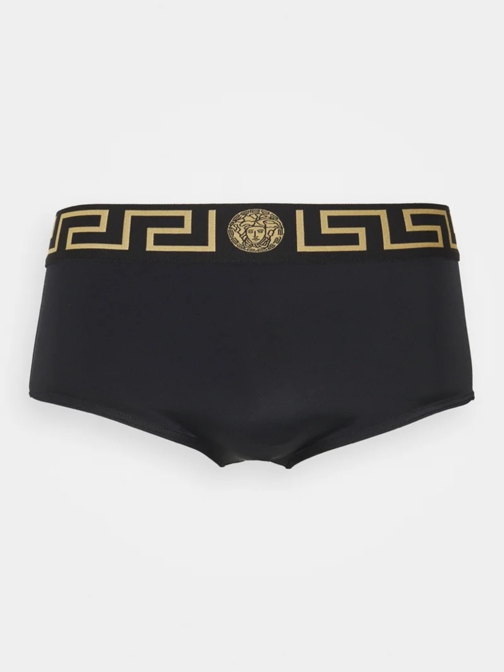 Versace Black & Gold Logo Waistband Swim trunks